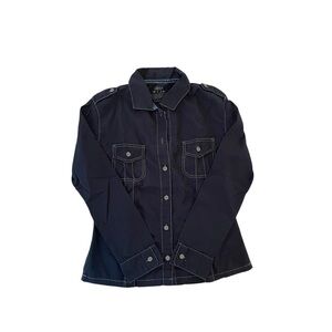 LEGGS Women’s Navy Utility Cotton Shirt XL